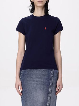 Polo Ralph Lauren T-shirt in cotone con logo ricamato Polo Ralph Lauren
