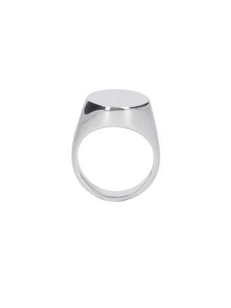 Maison Margiela Silver Oval Silver Ring