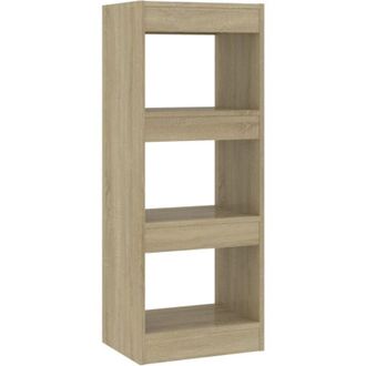 vidaXL Estantería/divisor madera ingeniería roble Sonoma 40x30x103 cm Vidaxl