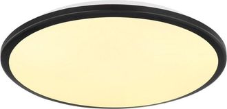 Globo Lighting Xander Lámpara de techo empotrada LED negra mate 3000K