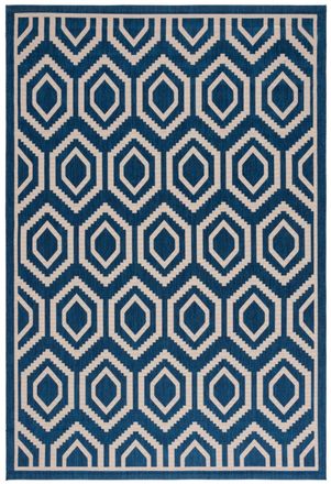 Safavieh Alfombra azul marino/beige 201 x 290 cm
