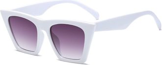 Generic Ladies Cat Eye Street Photography Sunglasses Outdoor Vacation Sunshade (Color : F, Size : Medium)