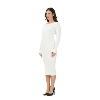 Maison Margiela Midi Jurk - Dames - Casual kleedjes - Wit - S - Kleedjes