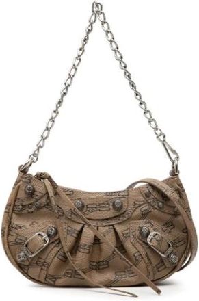 Balenciaga Pre-owned Le Cagole Schoudertas - Dames - Vintage Schoudertas - Bruin - ONE Size - Leer - Vintage