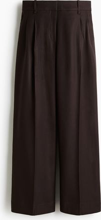 H&M Elegante Hose mit weitem Bein - Brown