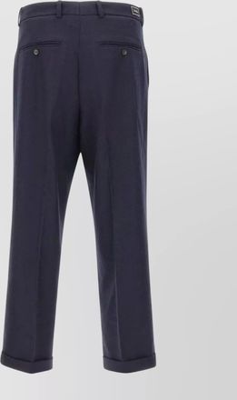 Dr&ocirc;le de Monsieur cropped trousers pleated front