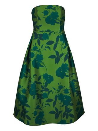 Sachin & Babi Shay floral strapless midi dress - Green