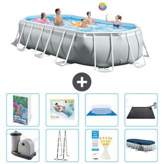 Intex Piscina Prism Frame Oval - 503x274x122 Cm - 9-piezas S567