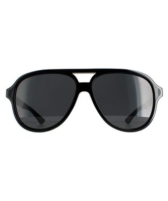 Gucci Aviator Mens Black Grey GG0688S - One Size