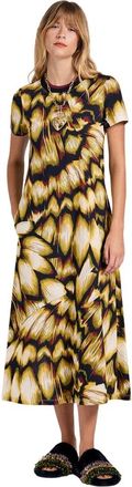 La DoubleJ Sporty Swing Jurk - Dames - Casual kleedjes - Veelkleurig - XL - Katoen - Kleedjes