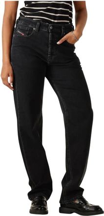 Diesel Jeans, Dames, Zwart, W28 L32, Straight Leg Jeans 1988 D-ark