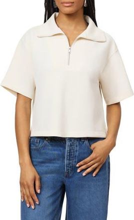 Scotch & Soda Quarter Zip Tee in Whitecap Grey at Nordstrom Rack, Size X-Small