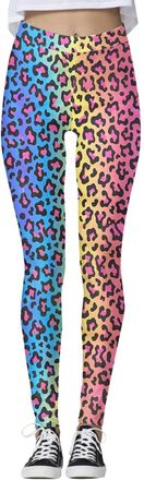 Generic High Waist Printed Workout Leggings for Women Yoga Fitness Running and Exercise Training