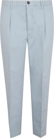 Incotex Zm 541W 9423A - Heren - Nette broeken - Blauw - L - Katoen - Broeken