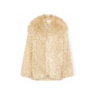 Momoni Faux Fur & Shearling Jackets, female, Beige, XS, Chloe Blouson
