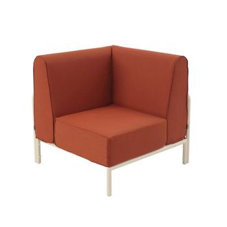 Oviala Sill&oacute;n rinconero para muebles de jard&iacute;n modulares tela terracota