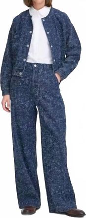 b.young Kanilla Textured Denim Trouser In Blue