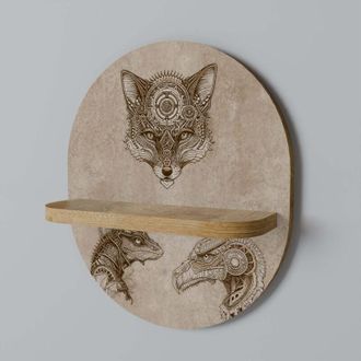 OEM Estante Ovalado Steampunk Trio