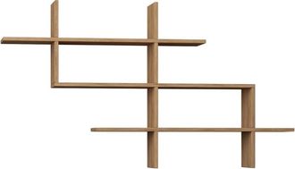 DRAWER Estantería de pared de madera L150cm - Madera clara