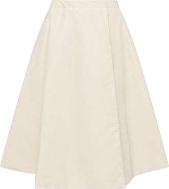Moncler Moncler Padded Taffeta Midi Skirt, Women, White, Size: 38