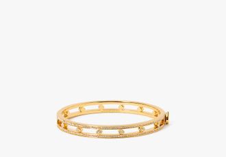 Kate Spade New York Cut To The Chase Pave Spade Hinge Bangle