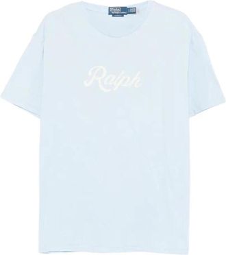Polo Ralph Lauren Tops, Heren, Blauw, L, Katoen, Ralph Logo T-Shirt