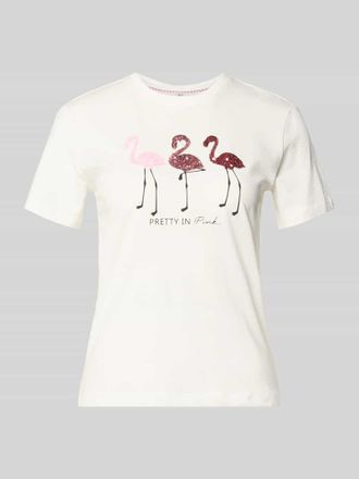 Only Regular Fit T-Shirt aus reiner Baumwolle Modell KITA in Offwhite, Gr&ouml;&szlig;e XL