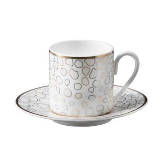 Roberto Cavalli Coffee Cup & Saucer with Luxury Box in Giraffe at Nordstrom