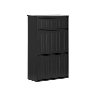 SoBuy Zapatero Estrecho Con 2 Solapas Y 1 Caj&oacute;n Organizador Para Zapatos De Entrada Negro 61 X 26 X 100 Cm Fsr165-sch Sobuy Es