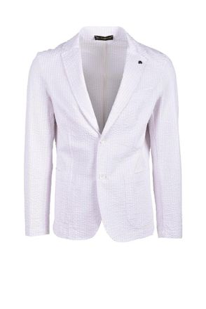 En Avance Multicolor Two-Tone Stretch Cotton Jacket