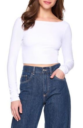 Susana Monaco Scoop Back Crop Top in Sugar at Nordstrom Rack, Size X-Large