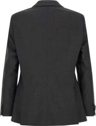 HUGO BOSS Virgin Wool Pant Suit - Gray