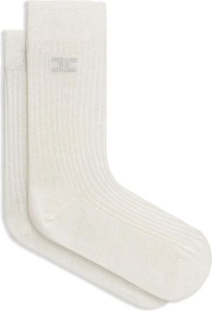 Elisabetta Franchi Calzini a coste con strass - Toni neutri