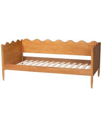 Baxton Studio Malaya Modern Full Daybed With Scalloped Edges