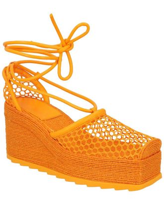Bottega Veneta Womens Polyester Stretch 90 Wedge Espadrille (Authentic Pre- Loved)
