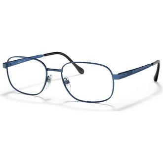 Sferoflex 57mm Rectangle optical glasses in Blue at Nordstrom