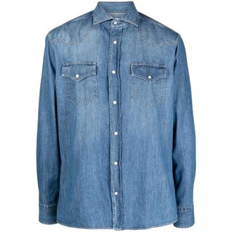Brunello Cucinelli Button-up Cotton Denim Shirt