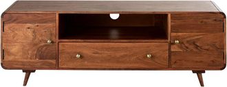 Maisons du monde Mueble TV de 2 puertas y 1 caj&oacute;n en acacia maciza 140 cm