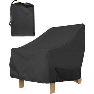 OEM Funda Impermeable Para Silla De Jard&iacute;n 210d - Resistente A Los Rayos Uv - Dimensiones: 80 X 85 X 91 Cm - Cord&oacute;n Ajustable Incluido - Bolsa De Almacena