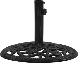 vidaXL Base De Sombrilla De Hierro Fundido Negro 48x48x33 Cm Vidaxl