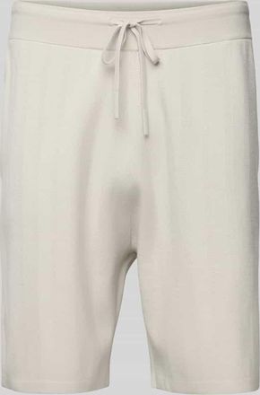 Calvin Klein Regular Fit Shorts mit Strukturmuster in Sand, Gr&ouml;&szlig;e L