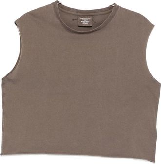 Majestic Filatures Logo-embroidered Sleeveless T-shirt