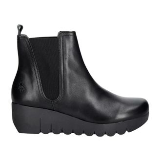 FLY London Schoenen, Dames, Zwart, 40 EU, Leer, Voil 505Fly Enkellaarsjes
