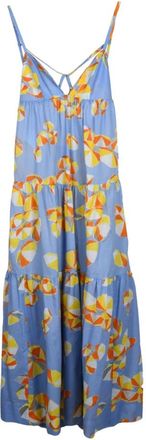 Moschino Abito lungo svasato - Dames - Casual kleedjes - Veelkleurig - S - Katoen - Kleedjes