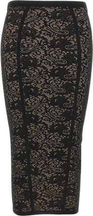 Elisabetta Franchi Gonna midi in pizzo - - Skirts - Donna - Nero - M