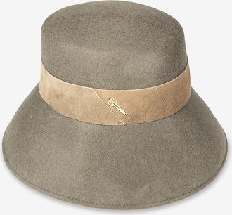Catarzi Filz-Glockenhut mit Wildlederband