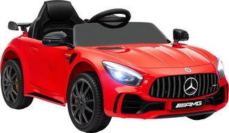 OEM Coche El&eacute;ctrico Para Ni&ntilde;os De +3 A&ntilde;os Mercedes-benz Amg Gtr Con Bater&iacute;a 12v Mando A Distancia Faros Bocina M&uacute;sica Rojo