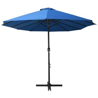 Berkfield Home Outdoor Parasol with Aluminium Pole 460x270 cm Blue