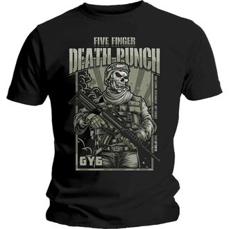 Five Finger Death Punch Mens FFDPTS29MB T-Shirt, Black (Black Black), XXL (44-46)