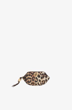 Ganni Brown Bou Coin Purse